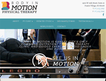 Tablet Screenshot of bodyinmotionkc.com